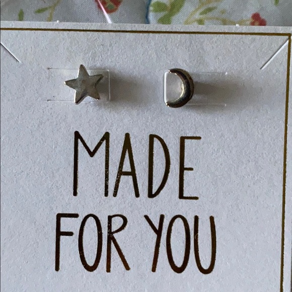 New Silver moon and star - Picture 1 of 2